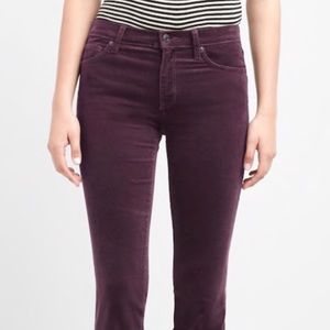 Mid rise perfect skinny boot stretch cords